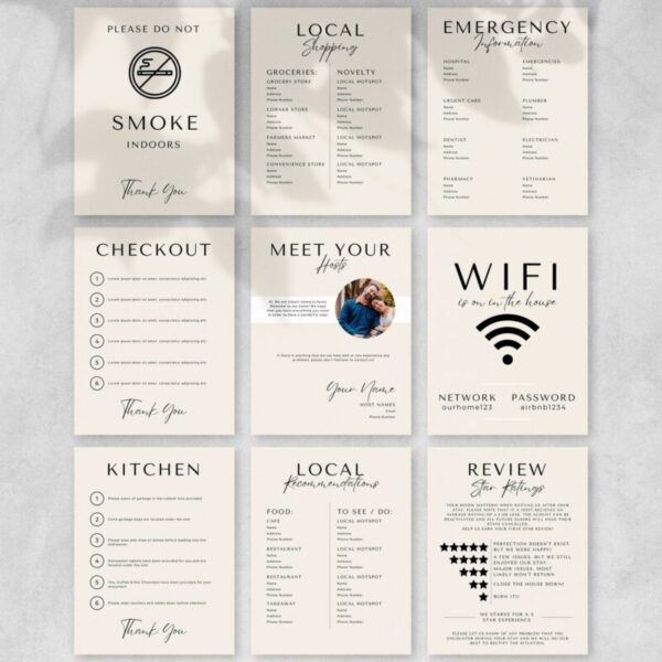 Air BNB Signs
