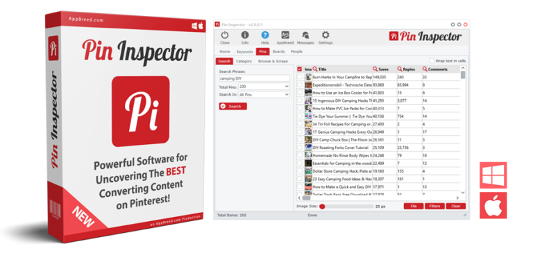 Pin Inspector – Powerful Pinterest Research Software